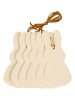 SUNNYSUE Houten hangers "Konijn" naturel - 6 stuks