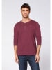 Polo Sylt Longsleeve in Bordeaux