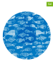Overbeck and Friends 2er-Set: Frühstücksteller "Crazy Fish" in Blau - Ø 15 cm