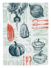 Overbeck and Friends Geschirrtuch "C’est Bon" in Grün/ Orange/ Dunkelblau - (L)70 x (B)50 cm