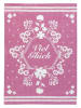 Overbeck and Friends Geschirrtuch "Viel Glück" in Lila - (L)70 x (B)50 cm