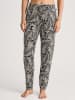 Calida Pyjama-Hose in Schwarz/ Beige
