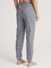 Calida Pyjama-Hose in Dunkelblau/ Weiß