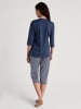 Calida Piżama w kolorze granatowo-białym