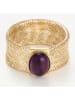 L instant d Or Gold-Ring "Amethyste flamboyant"