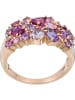 DIAMANTA Gouden ring "Cotton candy" met edelstenen