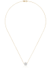 L'OR by Diamanta Gouden ketting "Bulle de crystal" met hanger - (L)45 cm