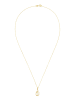 L instant d Or Gouden ketting met hanger en zoetwaterkweekparel "Angelina"