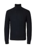 SELECTED HOMME Rollkragenpullover in Dunkelblau
