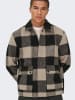 ONLY & SONS Hemdjacke "Connor" in Schwarz/ Beige