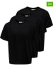 ONLY & SONS 3er-Set: Shirts in Schwarz