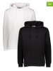 ONLY & SONS 2er-Set : Hoodies in Schwarz/ Weiß
