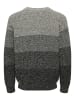 ONLY & SONS Pullover "Birk" in Schwarz/ Grau