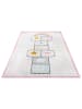Hanse Home Laagpolig tapijt "Bouncy" wit/lichtroze