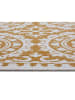 NORTHRUGS Indoor-/outdoortapijt "Jardin" mosterdgeel/crème