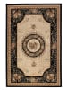 Nouristan Kurzflor-Teppich "Adraskan" in Schwarz/ Creme