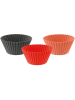 Dr. Oetker 12er-Set: Silikon-Muffinformen "FlexxLov" in Rot/ Schwarz - Ø 4 cm
