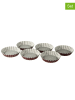 Dr. Oetker 12er-Set: Torteletts "Classic" in Grau/ Rot - Ø 10 cm