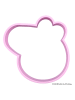 Dr. Oetker Maxi-Ausstecher "Peppa" in Rosa - (B)16 x (H)16,5 x (T)4 cm