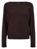 NÜMPH Sweter "Nudaya" w kolorze ciemnobrązowym