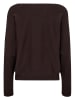 NÜMPH Sweter "Nudaya" w kolorze ciemnobrązowym