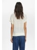 NÜMPH Koszulka dzianinowa w kolorze kremowym