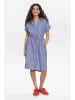 NÜMPH Kleid in Blau/ Weiß
