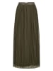 NÜMPH Plisseerock "Mea" in Khaki