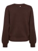 NÜMPH Sweter "Nubir" w kolorze ciemnobrązowym