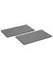 Woll 2-delige set: snijplanken grijs - (L)27 x (B)15 cm