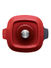 Woll 2-delige set: pan met deksel "Iron" rood - (L)24 x (B)24 cm
