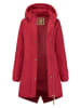 TRAVELIN' Parka w kolorze czerwonym