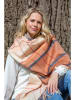 TRAVELIN' Wollschal in Hellbraun/ Beige - (L)200 x (B)72 cm