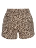 s.Oliver Pyjama-Shorts in Beige/ Braun/ Schwarz