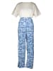 s.Oliver Pyjama in Weiß/ Hellblau