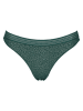 LASCANA Stringi w kolorze ciemnozielonym