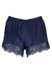 LASCANA Pyjama-Shorts in Dunkelblau