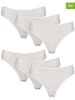Petit Fleur 6er-Set: Taillenslips in Weiß