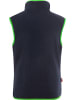 Trollkids Fleece bodywarmer "Arendal" donkerblauw/groen