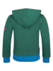 Trollkids Sweatjacke "Sortland" in Grün/ Blau