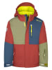 Trollkids Ski-/ Snowboardjacke "Hallingdal" in Braunrot/ Blau