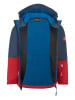 Trollkids Softshelljacke "Skjorta" in Blau/ Rot