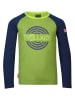 Trollkids Longsleeve "Preikestolen" in Dunkelblau/ Grün