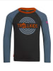 Trollkids Longsleeve "Preikestolen" in Dunkelblau/ Hellblau