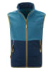Trollkids Fleece bodywarmer "Kjerag" blauw/donkerblauw