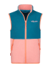Trollkids Fleece bodywarmer "Kjerag" blauw/lichtroze