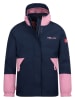 Trollkids 3-in-1 functionele jas "Kjerak" lichtroze/donkerblauw