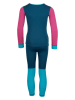 Trollkids 2-delige functionele ondergoedset "Merino" turquoise/donkerblauw