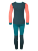 Trollkids 2-delige functionele ondergoedset "Merino" turquoise