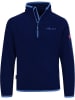 Trollkids Fleecepullover "Nordland" in Dunkelblau/ Hellblau